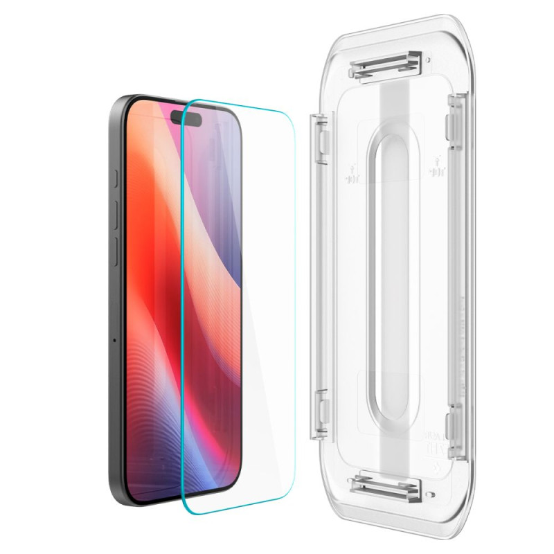 Spigen iPhone 16 Pro Glas.TR EZ Fit 0.58mm 2.5D 9H Tempered Glass Αντιχαρακτικό Γυαλί Οθόνης - Clear - AGL07935 Spigen iPhone 16 Pro Glas.TR EZ Fit 0.58mm 2.5D 9H Tempered Glass Αντιχαρακτικό Γυαλί Οθόνης - Clear - AGL07935