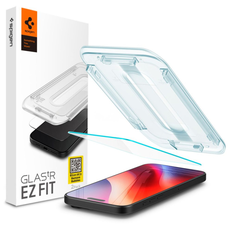 Spigen iPhone 16 Pro Glas.TR EZ Fit 0.58mm 2.5D 9H Tempered Glass Αντιχαρακτικό Γυαλί Οθόνης - Clear - AGL07935 Spigen iPhone 16 Pro Glas.TR EZ Fit 0.58mm 2.5D 9H Tempered Glass Αντιχαρακτικό Γυαλί Οθόνης - Clear - AGL07935