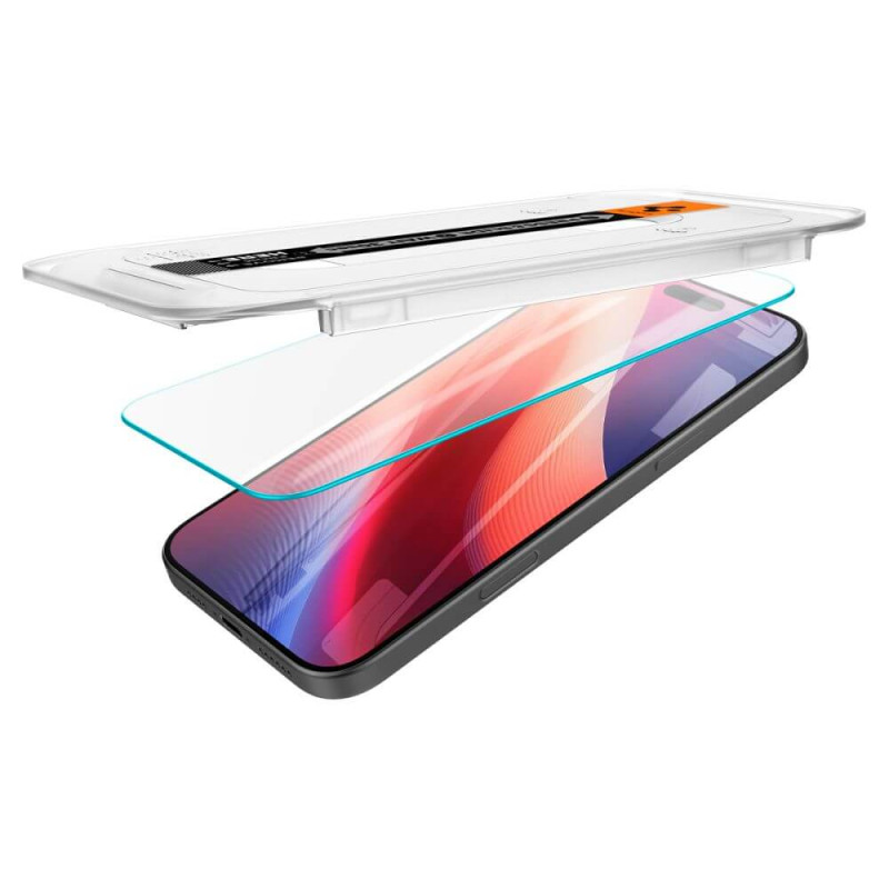 Spigen iPhone 16 Pro Glas.TR EZ Fit 0.58mm 2.5D 9H Tempered Glass Αντιχαρακτικό Γυαλί Οθόνης - 2 Τεμάχια - Clear - AGL07928 Spigen iPhone 16 Pro Glas.TR EZ Fit 0.58mm 2.5D 9H Tempered Glass Αντιχαρακτικό Γυαλί Οθόνης - 2 Τεμάχια - Clear - AGL07928