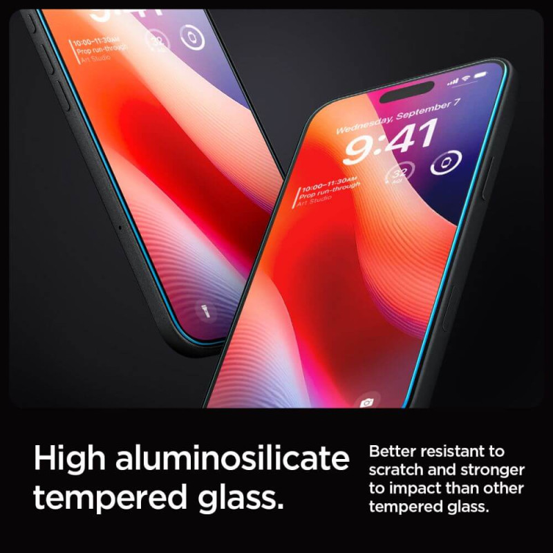 Spigen iPhone 16 Pro Glas.TR EZ Fit 0.58mm 2.5D 9H Tempered Glass Αντιχαρακτικό Γυαλί Οθόνης - 2 Τεμάχια - Clear - AGL07928 Spigen iPhone 16 Pro Glas.TR EZ Fit 0.58mm 2.5D 9H Tempered Glass Αντιχαρακτικό Γυαλί Οθόνης - 2 Τεμάχια - Clear - AGL07928