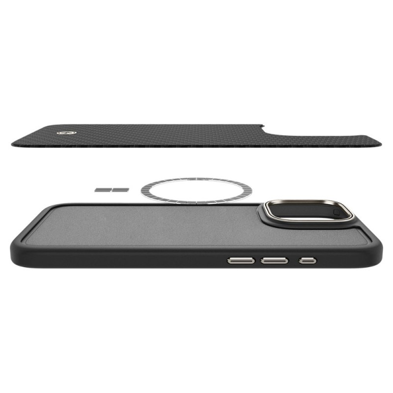 Spigen iPhone 16 Pro Max Enzo Aramid Mag Σκληρή Θήκη Aramid Fiber με MagSafe - Black Natural Spigen iPhone 16 Pro Max Enzo Aramid Mag Σκληρή Θήκη Aramid Fiber με MagSafe - Black Natural