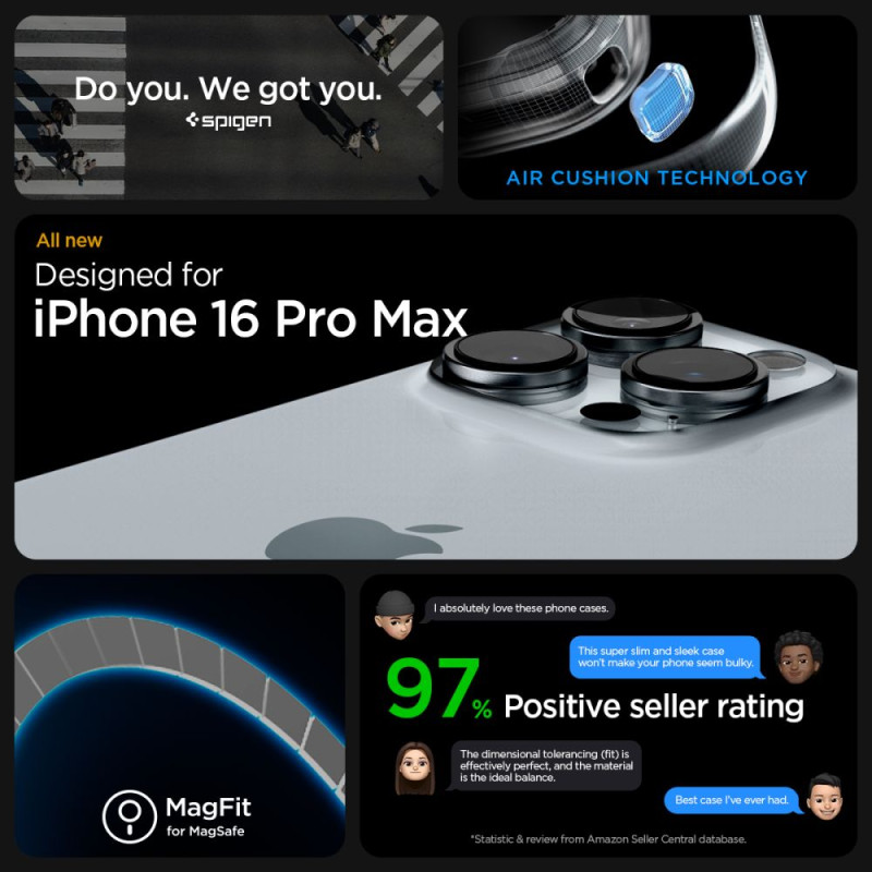 Spigen iPhone 16 Pro Max Enzo Aramid Mag Σκληρή Θήκη Aramid Fiber με MagSafe - Black Natural Spigen iPhone 16 Pro Max Enzo Aramid Mag Σκληρή Θήκη Aramid Fiber με MagSafe - Black Natural
