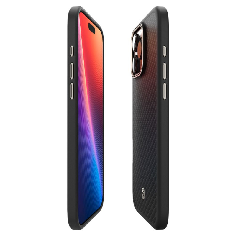 Spigen iPhone 16 Pro Max Enzo Aramid Mag Σκληρή Θήκη Aramid Fiber με MagSafe - Black Natural Spigen iPhone 16 Pro Max Enzo Aramid Mag Σκληρή Θήκη Aramid Fiber με MagSafe - Black Natural