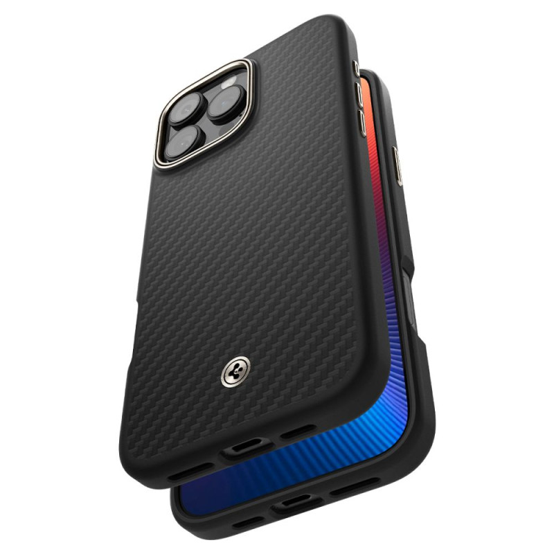 Spigen iPhone 16 Pro Max Enzo Aramid Mag Σκληρή Θήκη Aramid Fiber με MagSafe - Black Natural Spigen iPhone 16 Pro Max Enzo Aramid Mag Σκληρή Θήκη Aramid Fiber με MagSafe - Black Natural