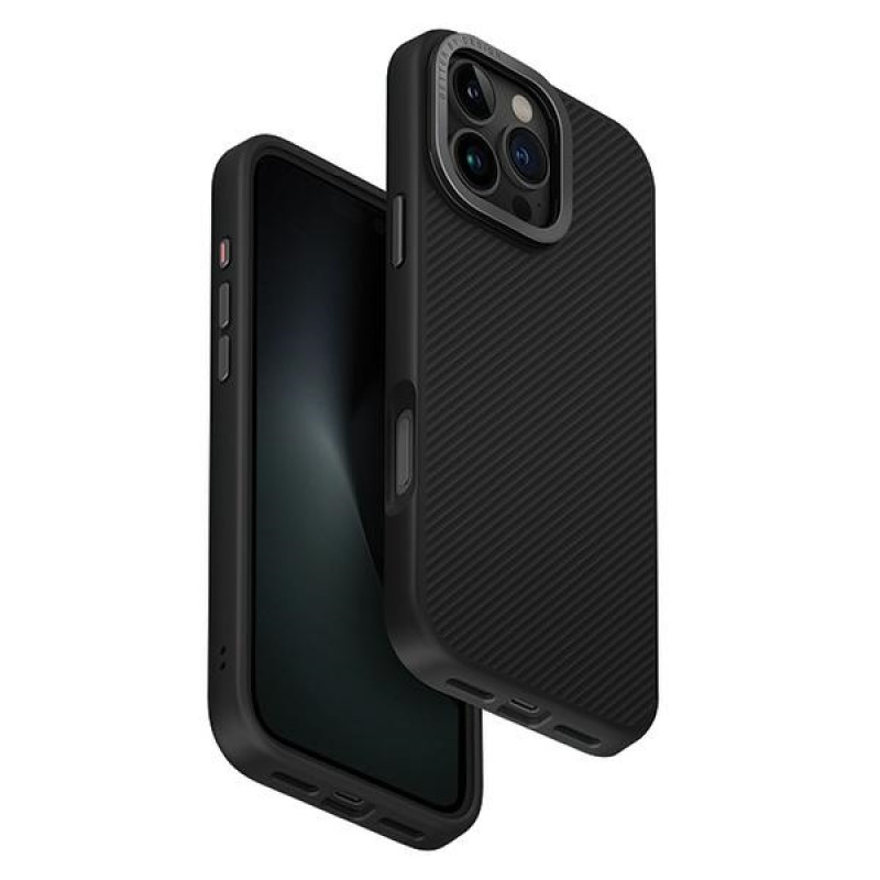 Uniq iPhone 16 Pro Max Keva MagClick Σκληρή Θήκη με Πλαίσιο Σιλικόνης και MagSafe - Black / Carbon Black