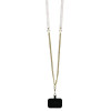 Guess iPhone 16 - Leather Metal Logo Strass Crossbody - Θήκη με Επένδυση Συνθετικού Δέρματος και Λουράκι - Pink - GUHCP16SP4TDSCPP