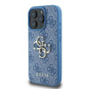 Guess iPhone 16 Pro - 4G Big Logo - Θήκη με Επένδυση Συνθετικού Δέρματος - Blue - GUHCP16L4GMGBL