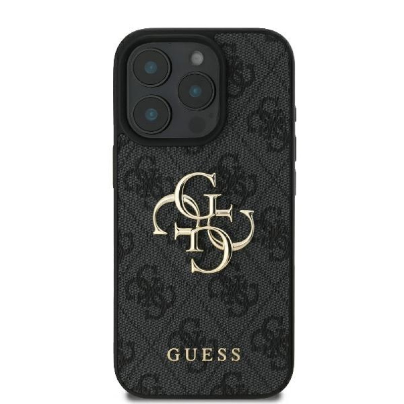 Guess iPhone 16 Pro Max - 4G Big Logo - Θήκη με Επένδυση Συνθετικού Δέρματος - Black - GUHCP16X4GMGGR Guess iPhone 16 Pro Max - 4G Big Logo - Θήκη με Επένδυση Συνθετικού Δέρματος - Black - GUHCP16X4GMGGR