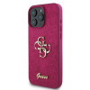 Guess iPhone 16 Pro Max - Fixed Glitter Big 4G - Σκληρή Θήκη με Πλαίσιο Σιλικόνης - Purple - GUHCP16XHG4SGU