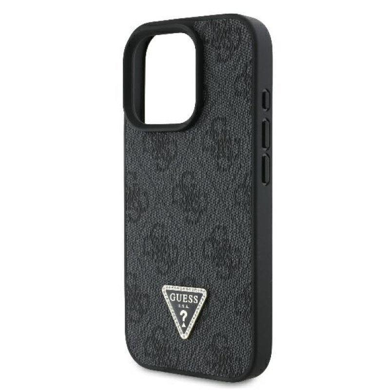 Guess iPhone 16 Pro Max - Leather 4G Triangle Strass - Θήκη με Επένδυση Συνθετικού Δέρματος - Black - GUHCP16XP4TDPK Guess iPhone 16 Pro Max - Leather 4G Triangle Strass - Θήκη με Επένδυση Συνθετικού Δέρματος - Black - GUHCP16XP4TDPK