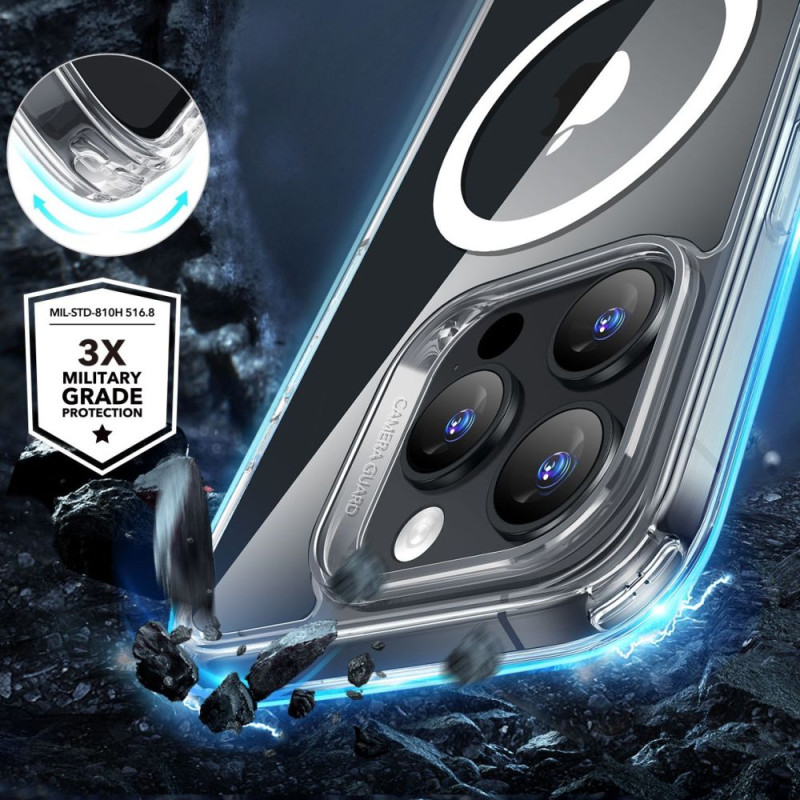 ESR iPhone 16 Pro Max Classic Hybrid Halolock MagSafe Σκληρή Θήκη με Πλαίσιο Σιλικόνης και Αντιχαρακτικό Γυαλί Οθόνης - Διάφανη ESR iPhone 16 Pro Max Classic Hybrid Halolock MagSafe Σκληρή Θήκη με Πλαίσιο Σιλικόνης και Αντιχαρακτικό Γυαλί Οθόνης - Διάφανη