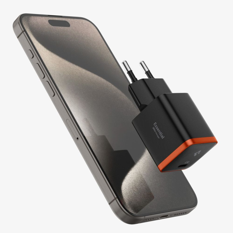 Spigen EE301EU ArcStation Essential 30W Οικιακός Φορτιστής Γρήγορης Φόρτισης με Θύρα Type-C - Black Spigen EE301EU ArcStation Essential 30W Οικιακός Φορτιστής Γρήγορης Φόρτισης με Θύρα Type-C - Black
