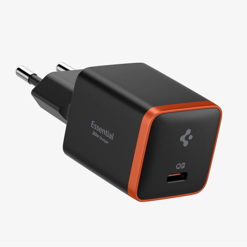 Spigen EE301EU ArcStation Essential 30W Οικιακός Φορτιστής Γρήγορης Φόρτισης με Θύρα Type-C - Black Spigen EE301EU ArcStation Essential 30W Οικιακός Φορτιστής Γρήγορης Φόρτισης με Θύρα Type-C - Black