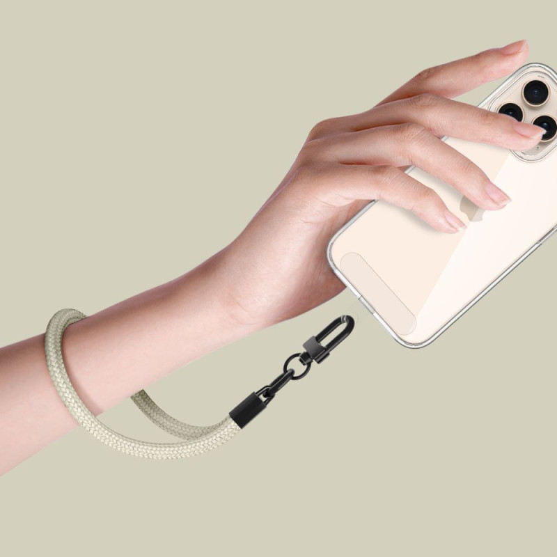 Tech-Protect C3S Rope Wrist Strap - Universal Λουράκι Καρπού για Θήκη Κινητού - Taupe / Black Tech-Protect C3S Rope Wrist Strap - Universal Λουράκι Καρπού για Θήκη Κινητού - Taupe / Black