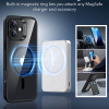 ESR iPhone 16 Classic Hybrid Halolock Σκληρή Θήκη με Πλαίσιο Σιλικόνης και MagSafe - Clear Black