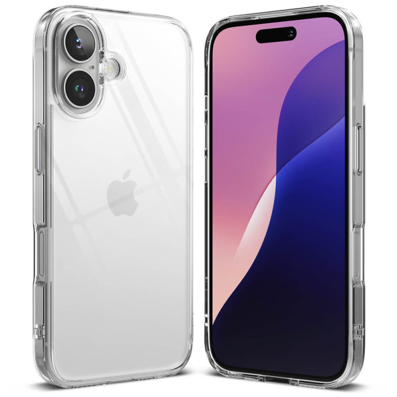 Ringke iPhone 16 Plus Fusion Σκληρή Θήκη με Πλαίσιο Σιλικόνης - Διάφανη