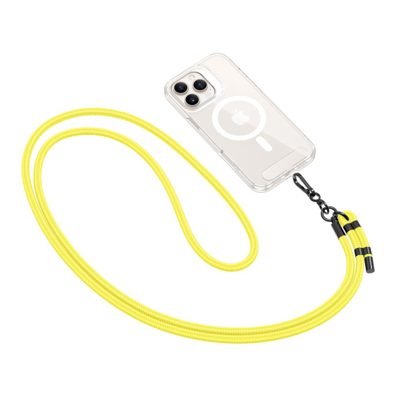 Tech-Protect C1S Rope CrossBody Strap - Universal Λουράκι για Θήκη Κινητού - Neon Yellow / Black Tech-Protect C1S Rope CrossBody Strap - Universal Λουράκι για Θήκη Κινητού - Neon Yellow / Black