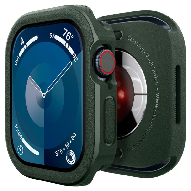 Caseology Θήκη Apple Watch 10 - 46 mm Vault Θήκη Σιλικόνης - Midnight Green