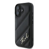 Karl Lagerfeld iPhone 16 - Quilted Signature - Θήκη με Επένδυση Συνθετικού Δέρματος - Black - KLHCP16SPQDSMGK Karl Lagerfeld iPhone 16 - Quilted Signature - Θήκη με Επένδυση Συνθετικού Δέρματος - Black - KLHCP16SPQDSMGK
