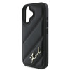 Karl Lagerfeld iPhone 16 - Quilted Signature - Θήκη με Επένδυση Συνθετικού Δέρματος - Black - KLHCP16SPQDSMGK Karl Lagerfeld iPhone 16 - Quilted Signature - Θήκη με Επένδυση Συνθετικού Δέρματος - Black - KLHCP16SPQDSMGK