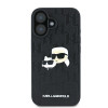 Karl Lagerfeld iPhone 16 Plus - Monogram Karl and Choupette Head Pin Σκληρή Θήκη με Επένδυση Συνθετικού Δέρματος - Black - KLHCP16MPGKLKCPK Karl Lagerfeld iPhone 16 Plus - Monogram Karl and Choupette Head Pin Σκληρή Θήκη με Επένδυση Συνθετικού Δέρματος - Black - KLHCP16MPGKLKCPK