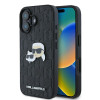 Karl Lagerfeld iPhone 16 Plus - Monogram Karl and Choupette Head Pin Σκληρή Θήκη με Επένδυση Συνθετικού Δέρματος - Black - KLHCP16MPGKLKCPK Karl Lagerfeld iPhone 16 Plus - Monogram Karl and Choupette Head Pin Σκληρή Θήκη με Επένδυση Συνθετικού Δέρματος - Black - KLHCP16MPGKLKCPK