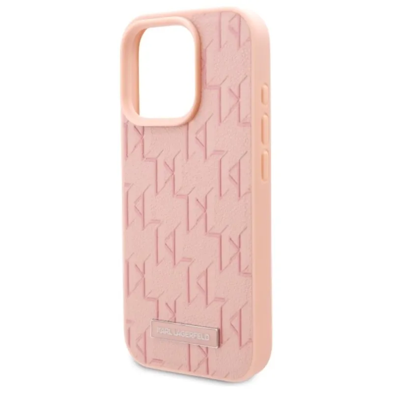 Karl Lagerfeld iPhone 16 Pro Max - Hot Stamp - MagSafe Σκληρή Θήκη με Επένδυση Συνθετικού Δέρματος - Pink - KLHMP16XPKHPORPP Karl Lagerfeld iPhone 16 Pro Max - Hot Stamp - MagSafe Σκληρή Θήκη με Επένδυση Συνθετικού Δέρματος - Pink - KLHMP16XPKHPORPP