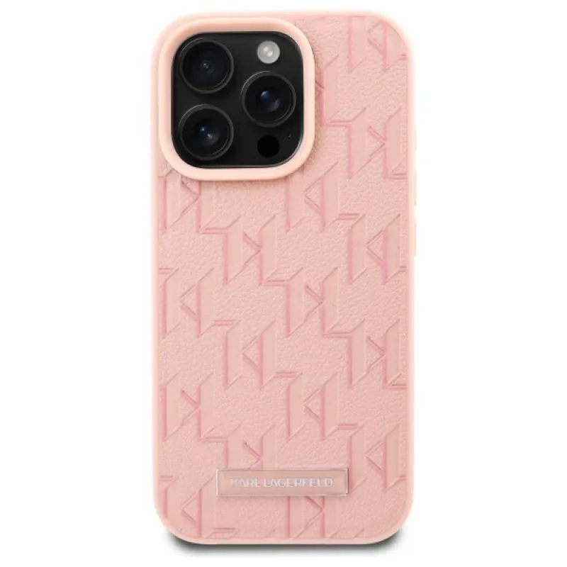 Karl Lagerfeld iPhone 16 Pro Max - Hot Stamp - MagSafe Σκληρή Θήκη με Επένδυση Συνθετικού Δέρματος - Pink - KLHMP16XPKHPORPP Karl Lagerfeld iPhone 16 Pro Max - Hot Stamp - MagSafe Σκληρή Θήκη με Επένδυση Συνθετικού Δέρματος - Pink - KLHMP16XPKHPORPP