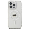 Karl Lagerfeld iPhone 16 Pro Max - IML Metal Karl Head - MagSafe Σκληρή Θήκη με Πλαίσιο Σιλικόνης - White - KLHMP16XHLSKIH Karl Lagerfeld iPhone 16 Pro Max - IML Metal Karl Head - MagSafe Σκληρή Θήκη με Πλαίσιο Σιλικόνης - White - KLHMP16XHLSKIH