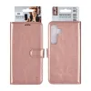 TUNIQ Samsung Galaxy S24 - Θήκη Πορτοφόλι Stand από Δερματίνη - Rose Gold