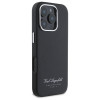 Karl Lagerfeld iPhone 16 Pro Max - FW Hotel RSG Σκληρή Θήκη με Επένδυση Συνθετικού Δέρματος  - Black - KLHCP16XPGWCMKHK