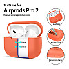 TECH-PROTECT AirPods Pro 1 / 2 Θήκη Σιλικόνης - Silicone - Neon Orange TECH-PROTECT AirPods Pro 1 / 2 Θήκη Σιλικόνης - Silicone - Neon Orange