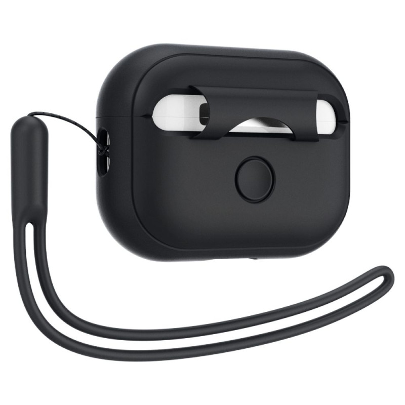 Spigen AirPods Pro 1 / 2 Θήκη Σιλικόνης - Silicone Fit Strap - Black Spigen AirPods Pro 1 / 2 Θήκη Σιλικόνης - Silicone Fit Strap - Black