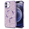 Techsuit iPhone 16 - Luxury Glitter MagSafe - Θήκη Σιλικόνης - Light Purple