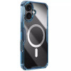Nillkin iPhone 16 Plus Nature Pro Magnetic - Σκληρή Θήκη με Πλαίσιο Σιλικόνης και MagSafe - Διάφανη / Blue