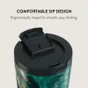 Burga Κούπα Θερμός από Ανοξείδωτο Ατσάλι - Flap Lid - 500ml - Emerald Pool