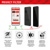 Displex iPhone 16 - Premium Προστασία Οθόνης - Privacy Full Screen Αντιχαρακτικό Γυαλί Tempered Glass - Black
