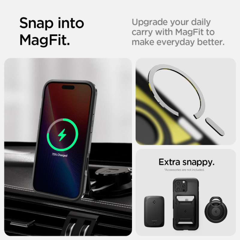 Spigen iPhone 16 Pro Max Tough Armor T Mag Σκληρή Θήκη με MagSafe - Black Spigen iPhone 16 Pro Max Tough Armor T Mag Σκληρή Θήκη με MagSafe - Black