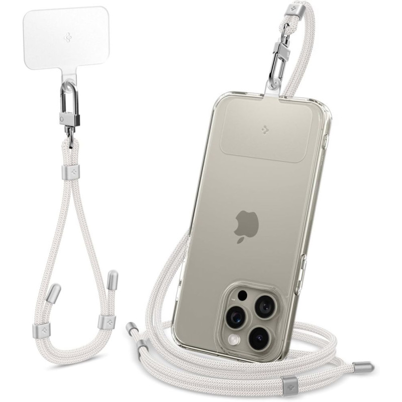 Spigen Universal Σετ με 2 Λουράκια για Θήκη Κινητού - Pearl White - AFA08365 Spigen Universal Σετ με 2 Λουράκια για Θήκη Κινητού - Pearl White - AFA08365