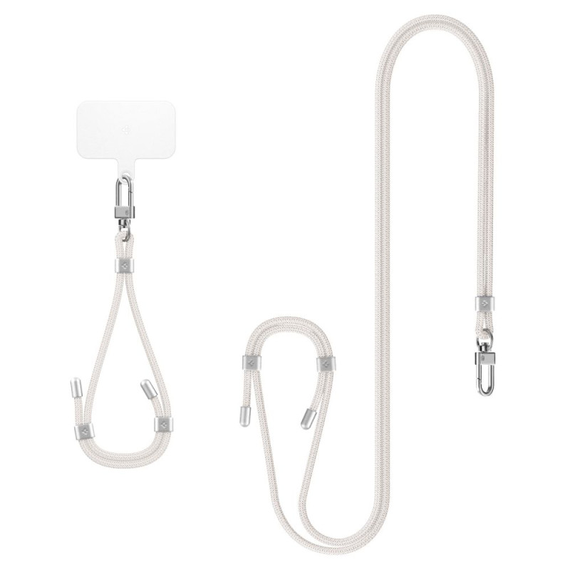 Spigen Universal Σετ με 2 Λουράκια για Θήκη Κινητού - Pearl White - AFA08365 Spigen Universal Σετ με 2 Λουράκια για Θήκη Κινητού - Pearl White - AFA08365