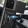 Tech-Protect Xiaomi Redmi 14T Pro Camshield Pro Σκληρή Θήκη με Πλαίσιο Σιλικόνης και Δαχτυλίδι Συγκράτησης - Black