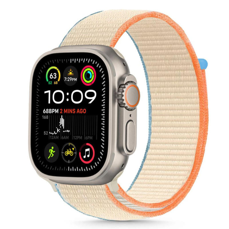 Tech-Protect Λουράκι Apple Watch 4 / 5 / 6 / 7 / 8 / 9 / 10 / SE / SE 2 - 40 / 41 / 42 mm Nylon - Cream