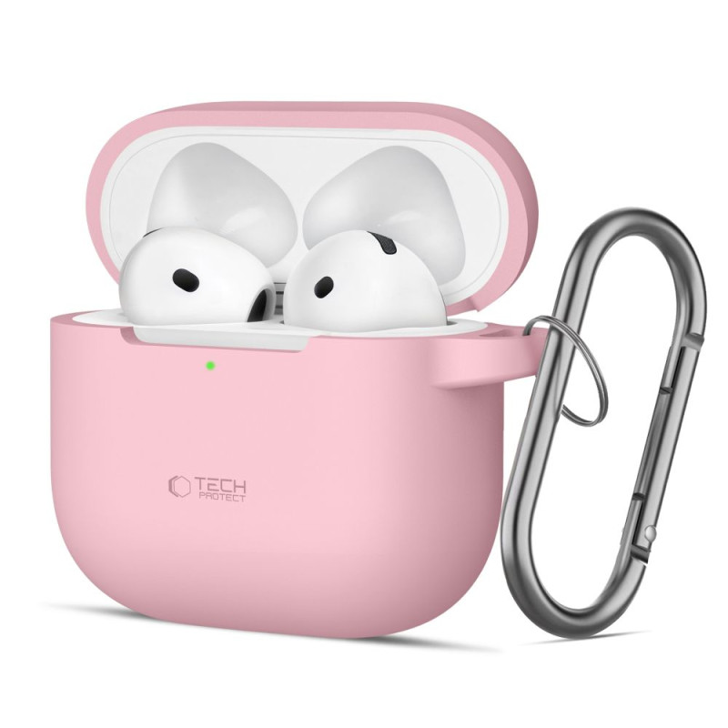 TECH-PROTECT AirPods 4 Θήκη Σιλικόνης - Silicone Hook - Dusty Pink TECH-PROTECT AirPods 4 Θήκη Σιλικόνης - Silicone Hook - Dusty Pink