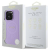 Guess iPhone 16 Pro - Saffiano MagSafe - Σκληρή Θήκη με Πλαίσιο Σιλικόνης - Purple - GUHMP16LPSAHMCU