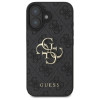 Guess iPhone 16 Plus - 4G Big Logo - Θήκη με Επένδυση Συνθετικού Δέρματος - Black - GUHCP16M4GMGGR