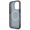 Guess iPhone 16 Pro Max - IML Peony On 4G Background MagSafe - Θήκη με Επένδυση Συνθετικού Δέρματος - Black - GUHMP16XH4PYEEK