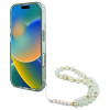 Guess iPhone 16 Plus - IML Flowers With Pearl Strap MagSafe - Σκληρή Θήκη με Πλαίσιο Σιλικόνης και Λουράκι - Green - GUHMP16MHFWBRCESN Guess iPhone 16 Plus - IML Flowers With Pearl Strap MagSafe - Σκληρή Θήκη με Πλαίσιο Σιλικόνης και Λουράκι - Green - GUHMP16MHFWBRCESN