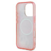 Guess iPhone 16 Pro Max - IML Flower and Tonal Circle MagSafe - Σκληρή Θήκη με Πλαίσιο Σιλικόνης - Pink - GUHMP16XHFWBDCEP