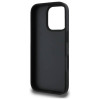 DKNY iPhone 16 Pro Max - Texture Pattern Tonal Stripe - Σκληρή Θήκη με Επένδυση Συνθετικού Δέρματος - Black