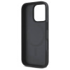 DKNY iPhone 16 Pro - Repeat Pattern Stack Logo MagSafe - Σκληρή Θήκη με Επένδυση Συνθετικού Δέρματος - Black